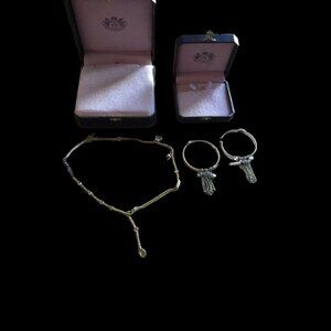 Juicy Couture Necklace & Earrings Set Vintage Lot 2  Brand New In Box RARE